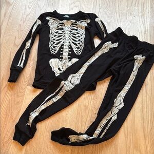 Kids Halloween Bone Jammie’s Size S